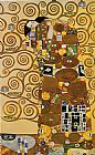 Gustav Klimt Fulfillment,Stoclet Frieze painting